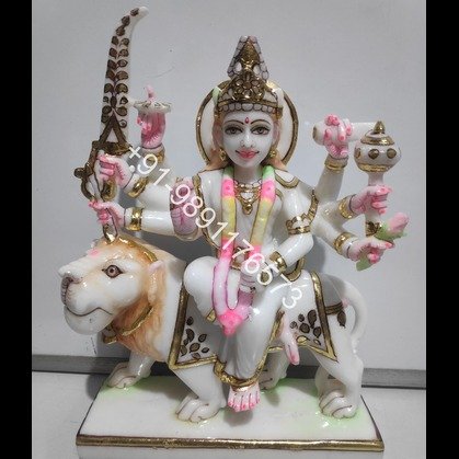 Vietnam Marble Durga Murti